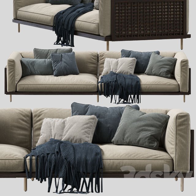 多人沙发3D模型下载-1