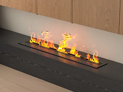 火焰壁炉3D模型-1