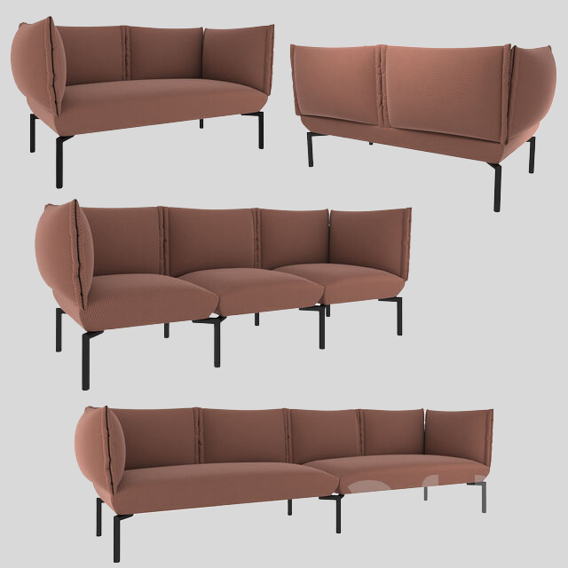 多人沙发3D模型下载-1