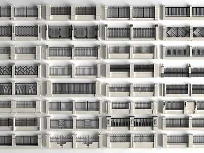 栏杆3D模型下载-1