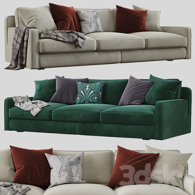 多人沙发3D模型下载-1