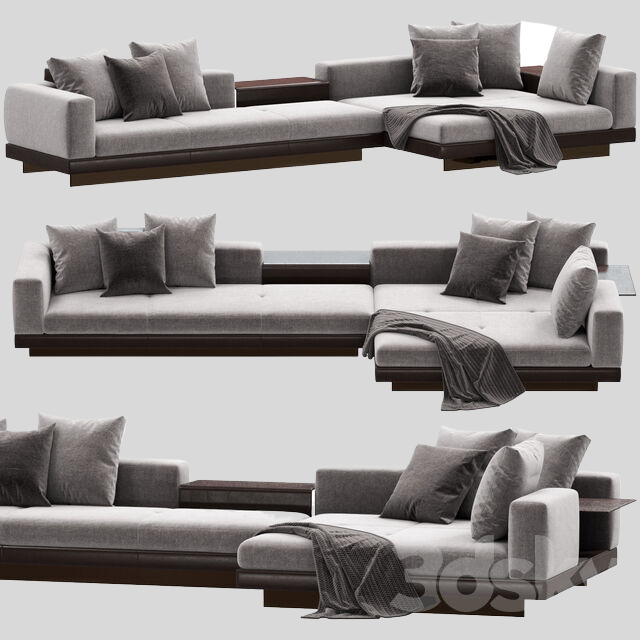 多人沙发3D模型下载-1