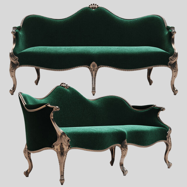 多人沙发3D模型下载-1