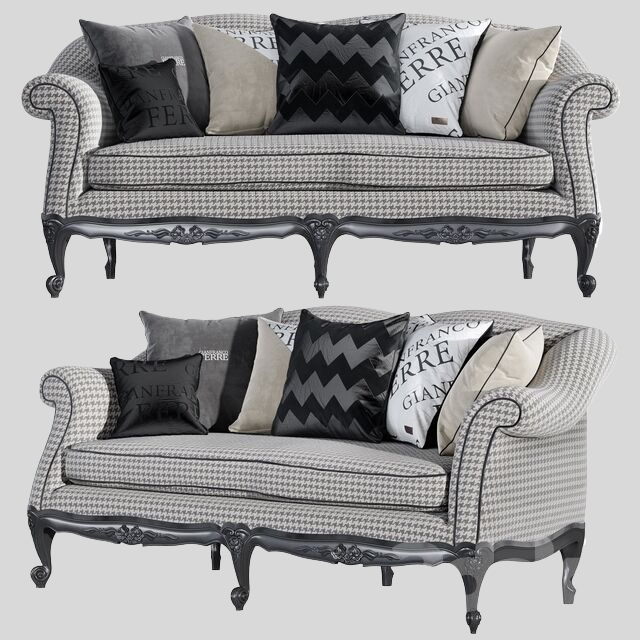 多人沙发3D模型下载-1
