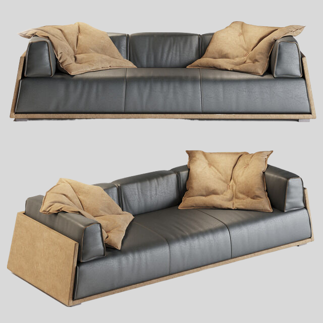多人沙发3D模型下载-1