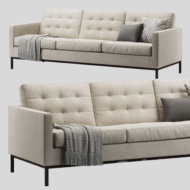 多人沙发3D模型下载-1