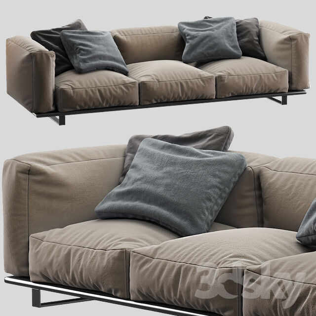 多人沙发3D模型下载-1