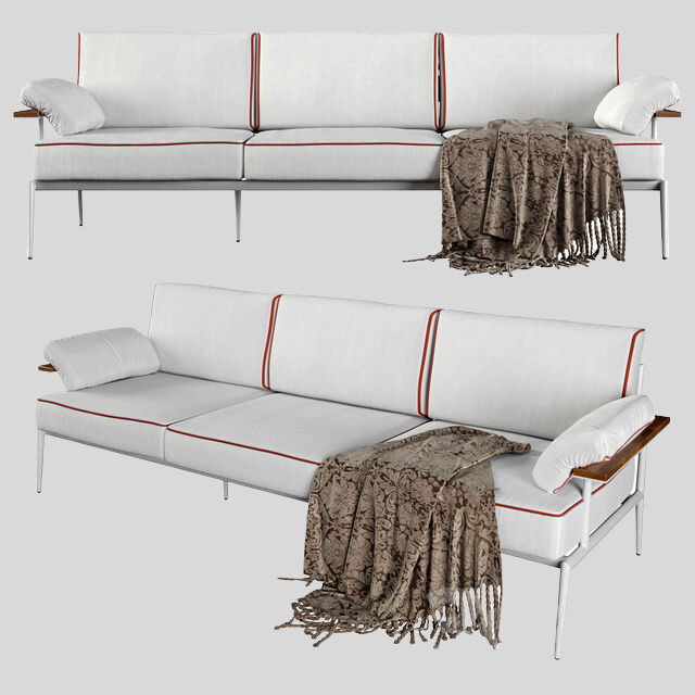 多人沙发3D模型下载-1