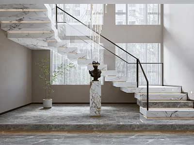 楼梯3D模型下载-1