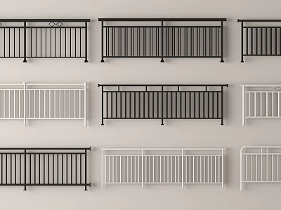 栏杆3D模型下载-1