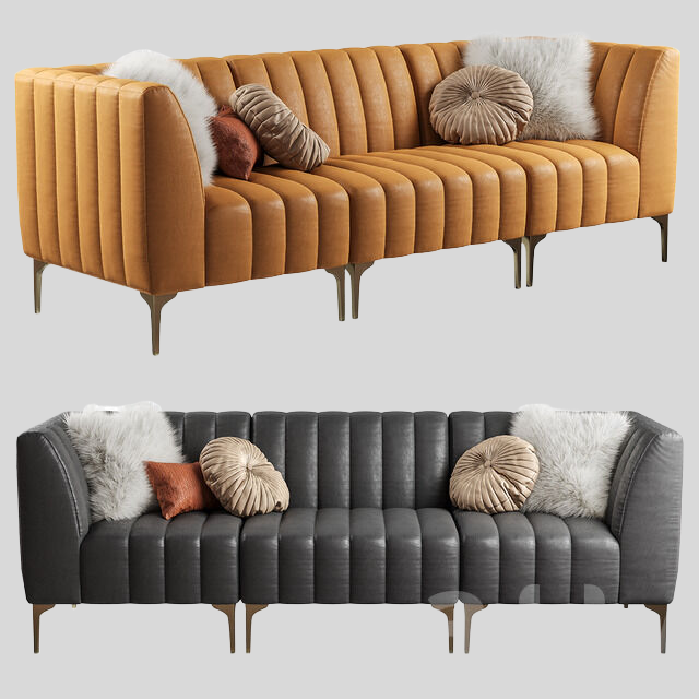 多人沙发3D模型下载-1
