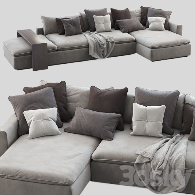 多人沙发3D模型下载-1