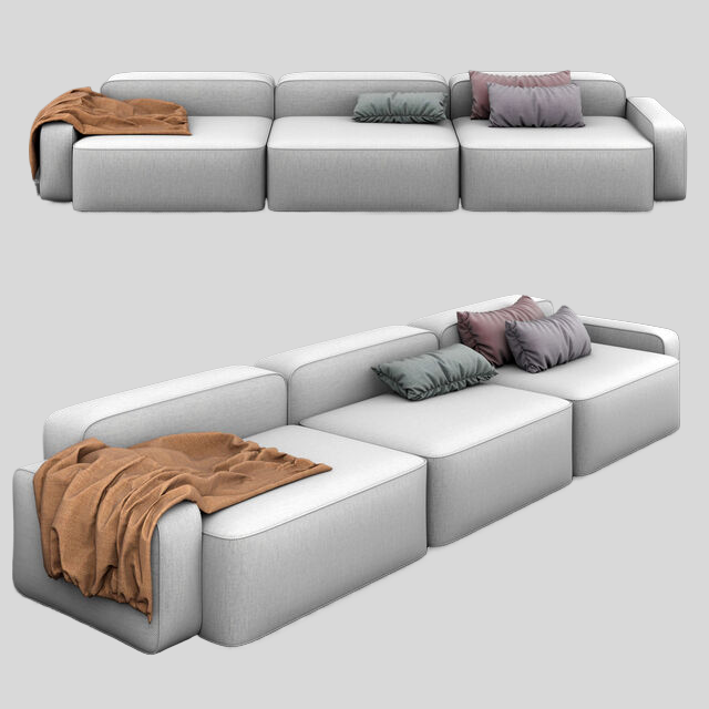 多人沙发3D模型下载-1