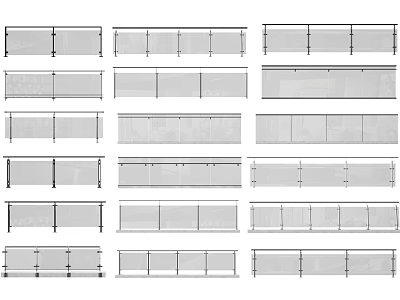 栏杆3D模型下载-1