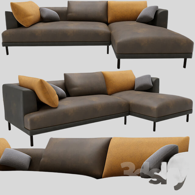 多人沙发3D模型下载-1