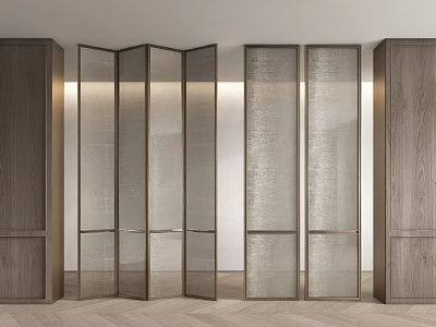 屏风隔断3d模型-1