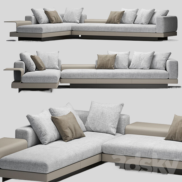 多人沙发3D模型下载-1
