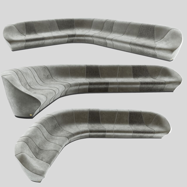 多人沙发3D模型下载-1