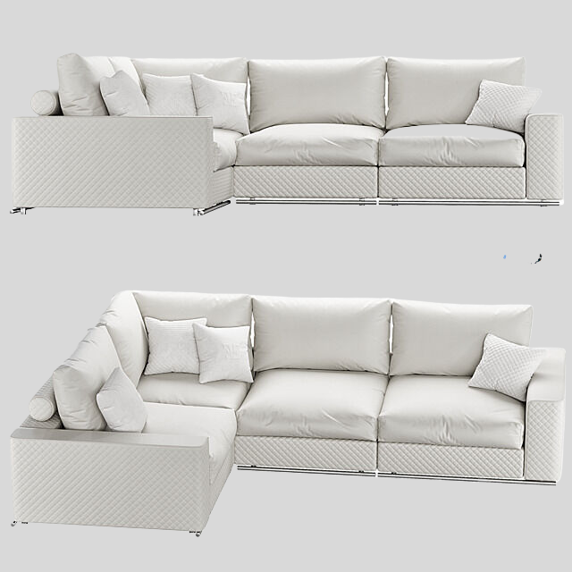 多人沙发3D模型下载-1
