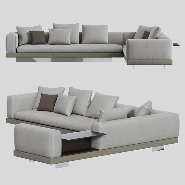 多人沙发3D模型下载-1