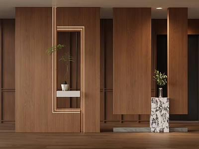 屏风隔断3d模型-1