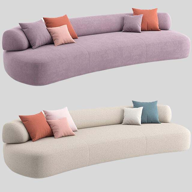 多人沙发3D模型下载-1
