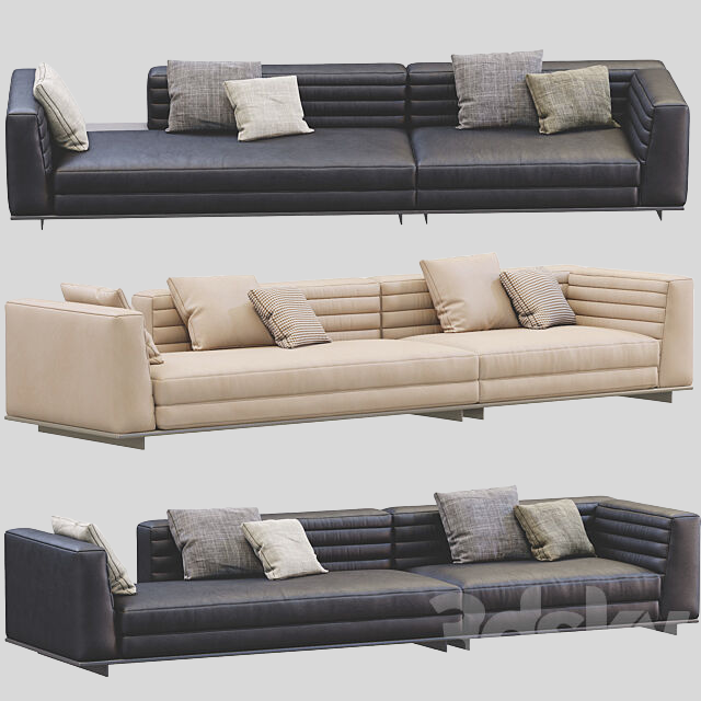 多人沙发3D模型下载-1