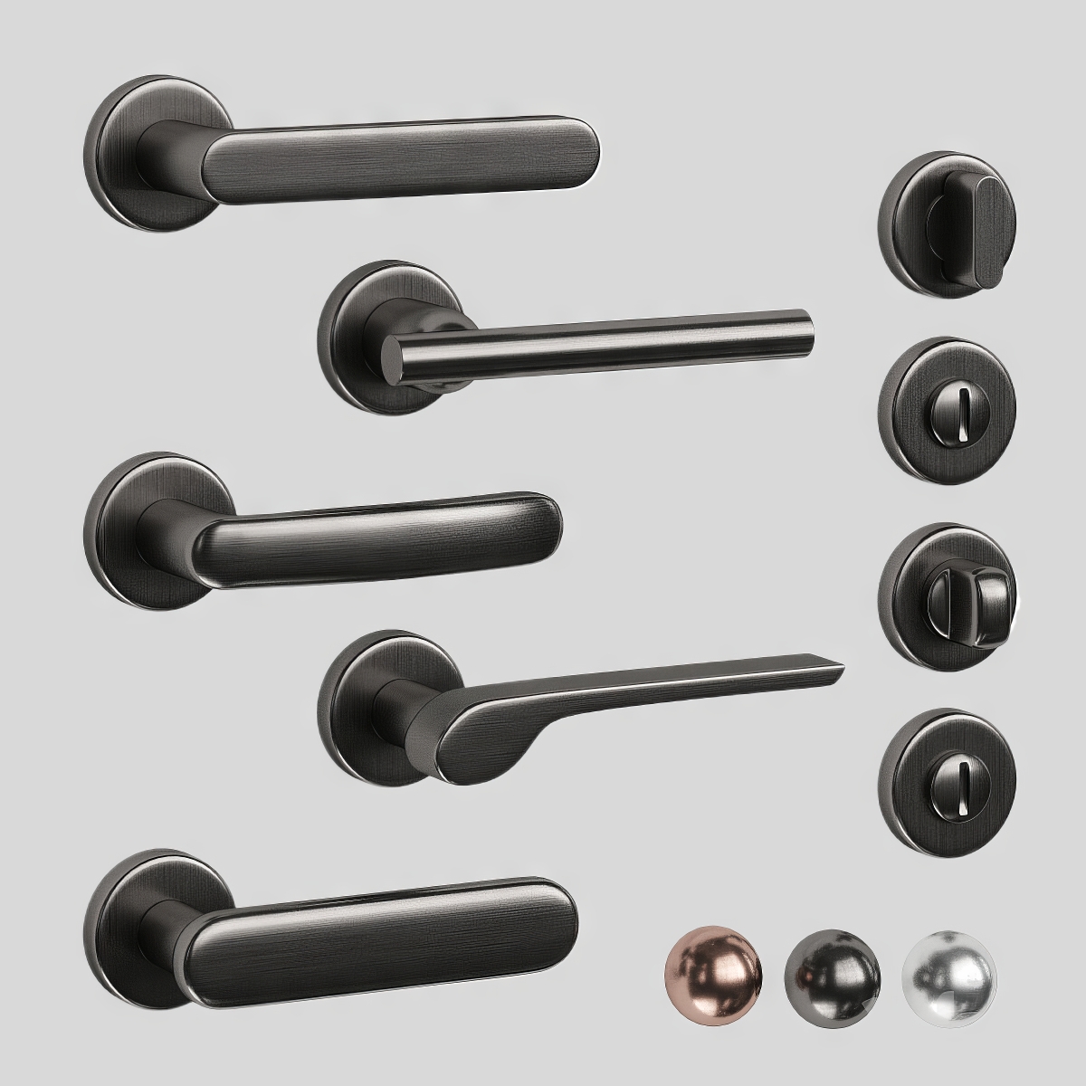 门把手_拉手五金件3D模型-1