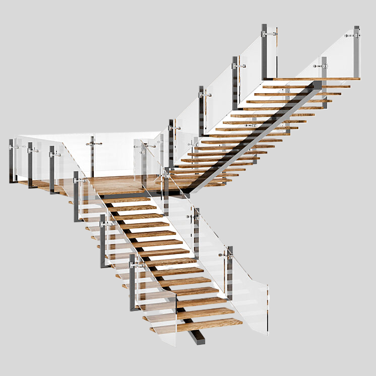 楼梯_扶手3D模型下载-1