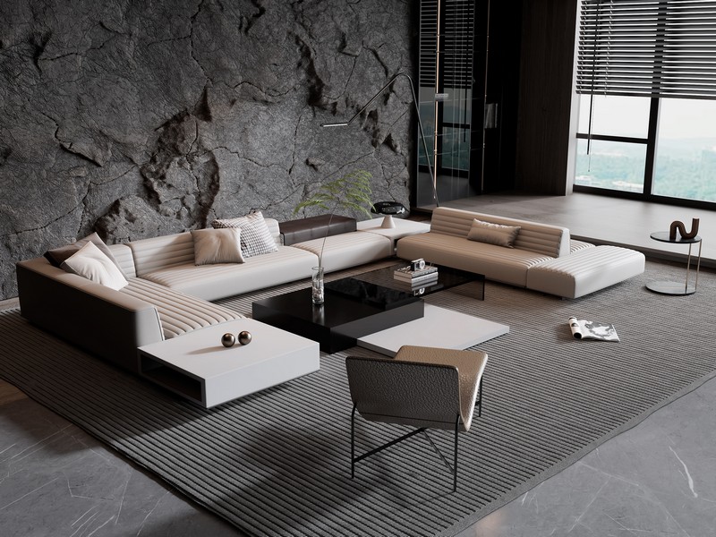 组合沙发3D模型-1