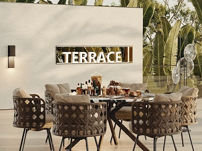 户外椅凳3D模型-1