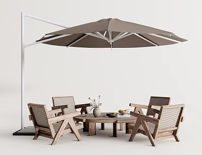 户外椅凳3D模型-1