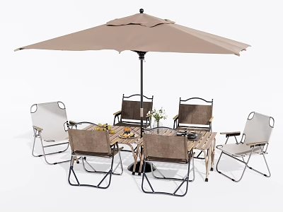 户外椅凳3D模型-1