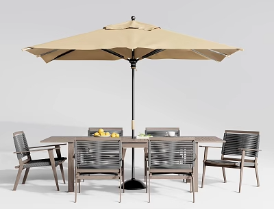 户外椅凳3D模型-1