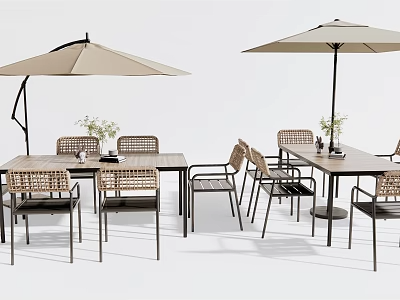 户外椅凳3D模型-1