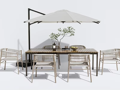 户外椅凳3D模型-1