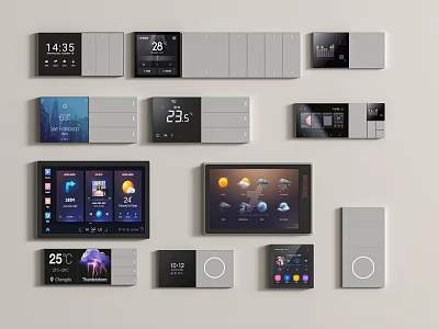 开关插座3D模型下载-1