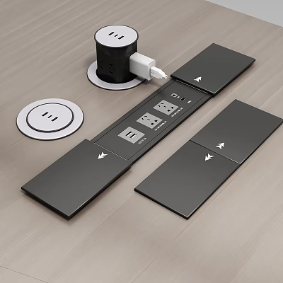 开关插座3D模型下载-1