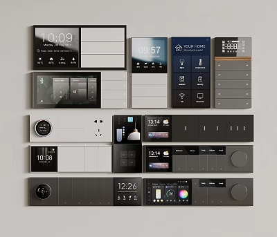 开关插座3D模型下载-1