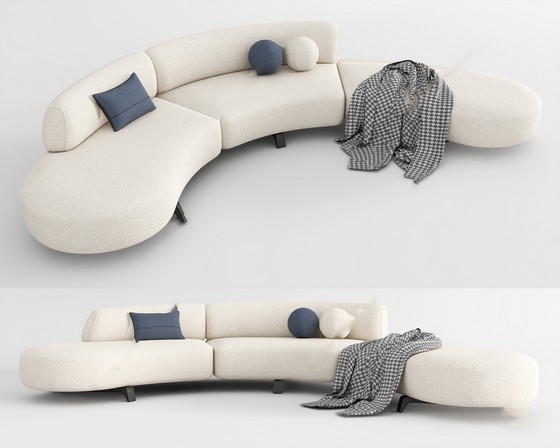 异形沙发SU模型下载-1