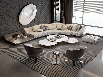 异形沙发SU模型下载-1