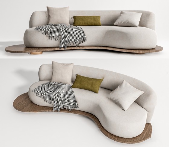 异形沙发SU模型下载-1