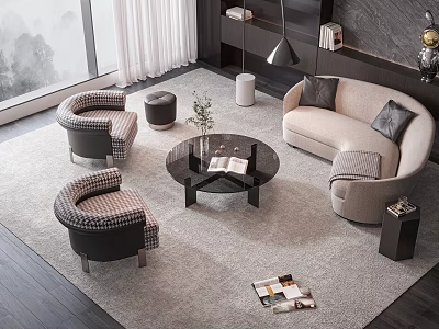 异形沙发SU模型下载-1