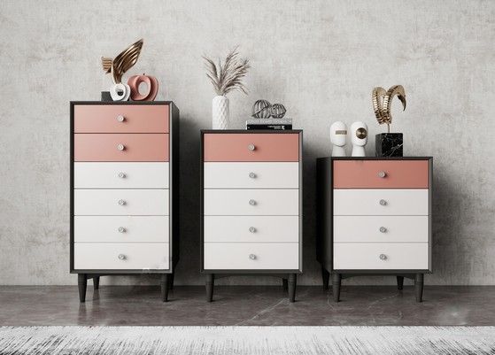 床头柜SU模型下载-1