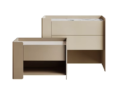 床头柜SU模型下载-1