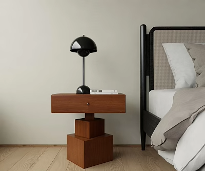 床头柜SU模型下载-1