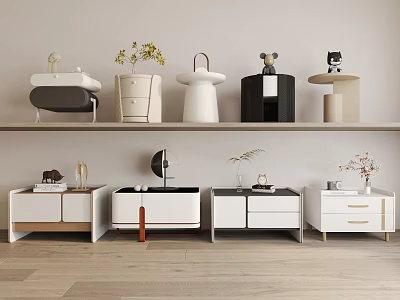 床头柜SU模型下载-1