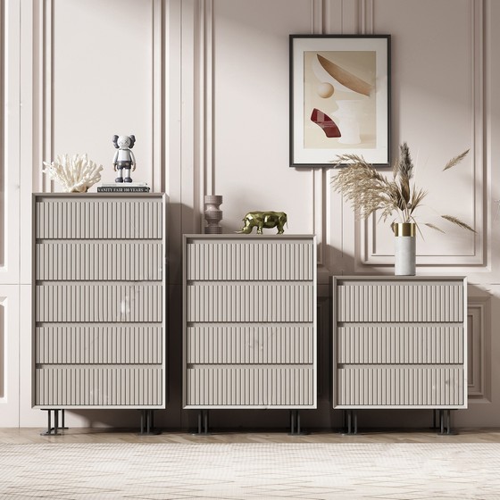 床头柜SU模型下载-1