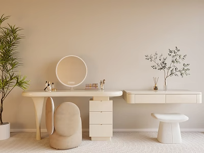 梳妆台SU模型下载-1