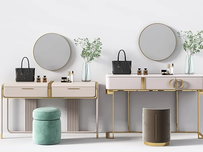 梳妆台SU模型下载-1